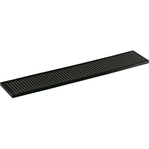 APS barmat zwart 53 x 10 cm - antislip mat voor glazen in de cocktailbar