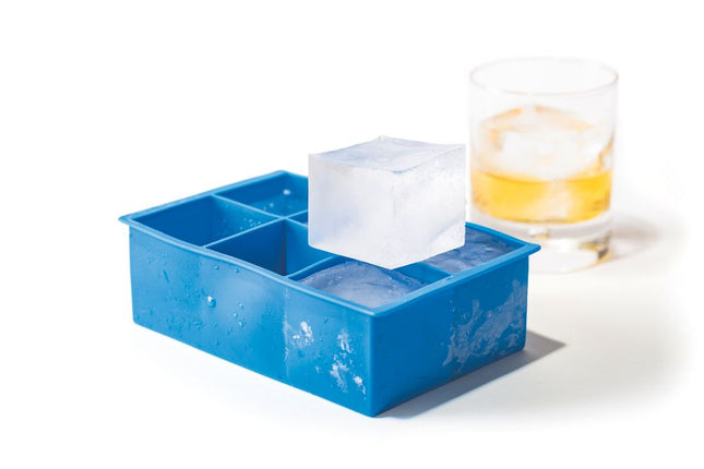 Hendi ijsblokjesvorm silicone – 6 XL kubus ijsblokjes voor langzaam smeltend ijs in cocktailbar