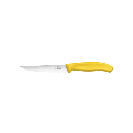 Pizza Knife Yellow With Wavy Edge