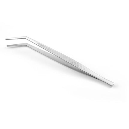 Forceps curved stainless steel 240 mm 1/box