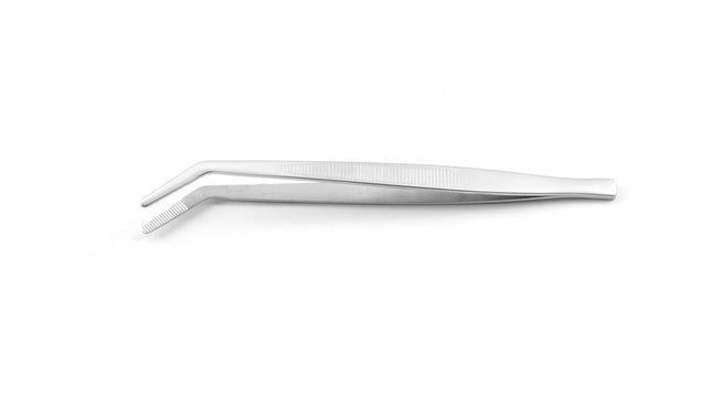 Forceps curved stainless steel 160 mm 1/box