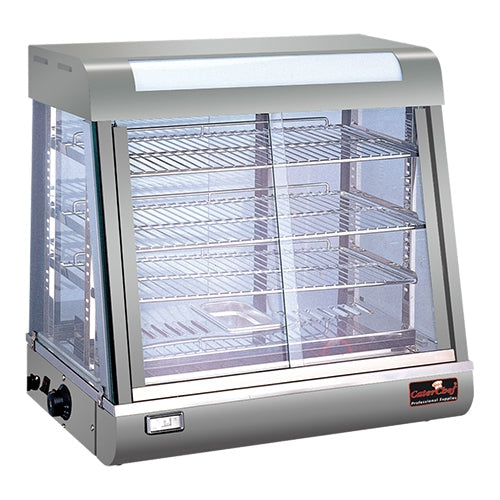 Heated Display Case Silver 70 cm