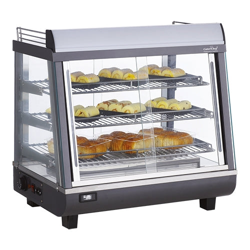Heated Display Cabinet Black 96 Litre