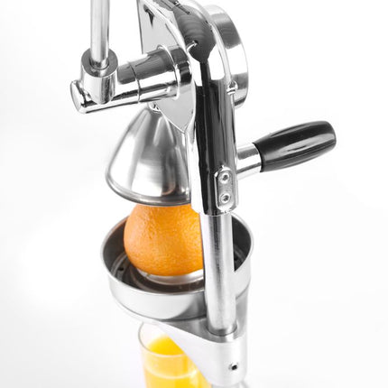 Citrus press lever model chrome-plated with stainless steel pressing bowl and cone 1/box