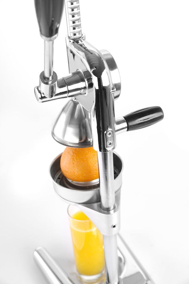 Citrus press lever model chrome-plated with stainless steel pressing bowl and cone 1/box