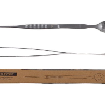 Tweezer with spoon Stainless Steel 27 cm