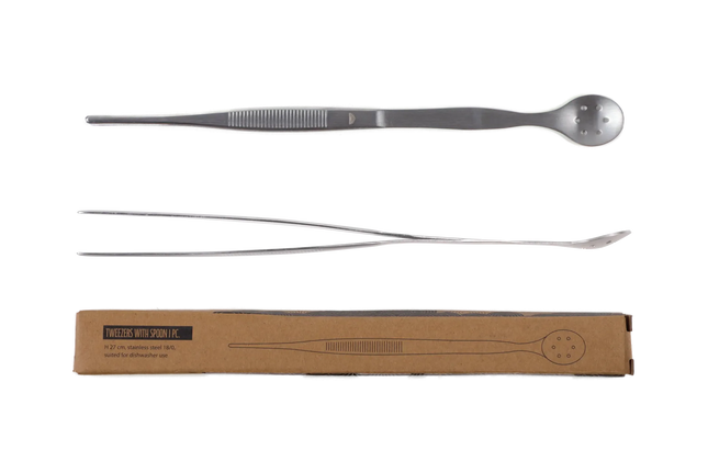 Tweezer with spoon Stainless Steel 27 cm