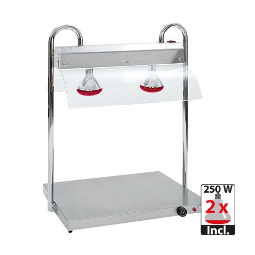 Heated bridge shelf 2/1 GN