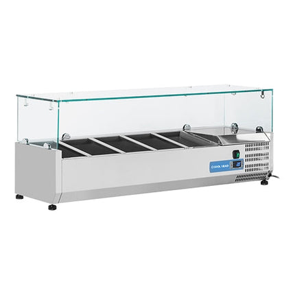 Vitrine 5* 1/4 GN Glasopzet