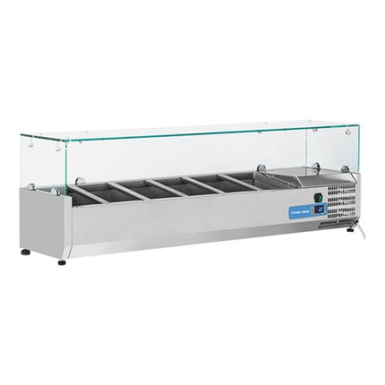 Vitrine 6* 1/4 GN Glasopzet