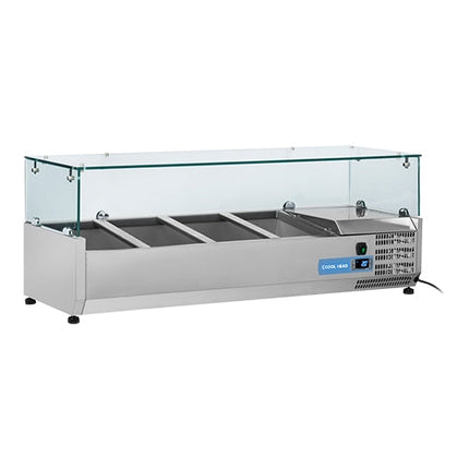 Vitrine 4* 1/3 GN Glasopzet