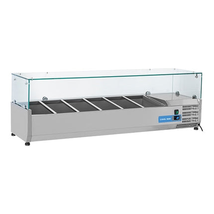 Display case 6* 1/3 GN Glass superstructure