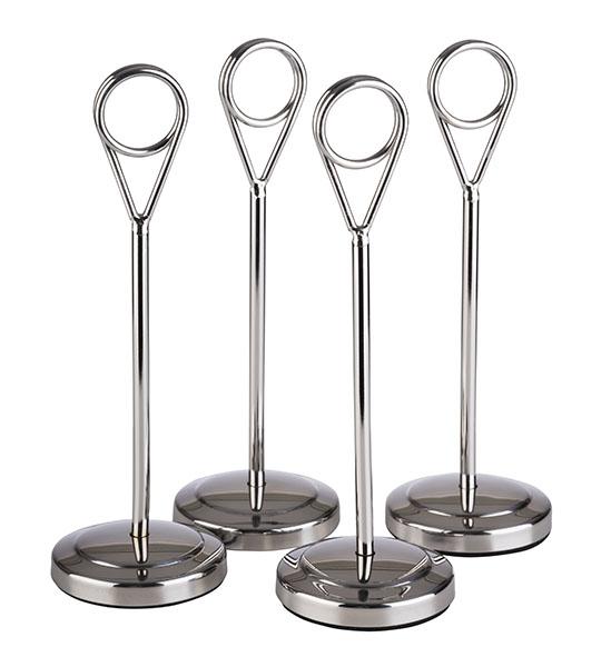 APS tafelstandaards set 4 stuks Ø 5 cm h 15,5 cm – nummerhouders voor restaurant