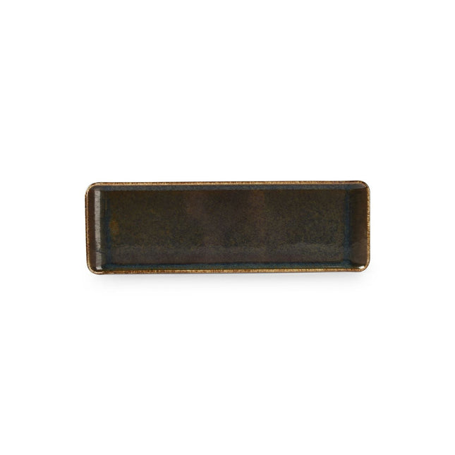 Bonbistro | Serveerschaal 30x9,5cm groen Cirro 6/Box