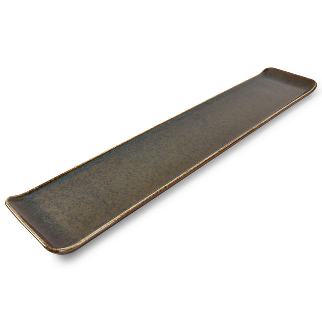 Bonbistro | Serveerschaal 46,5x9,5cm groen Cirro 6/Box – Fine Dining & Living