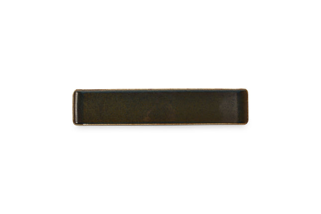 Bonbistro | Serveerschaal 46,5x9,5cm groen Cirro 6/Box