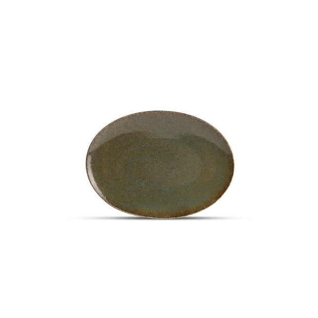 Bonbistro | Plat bord 24x17cm groen Cirro 4/Box