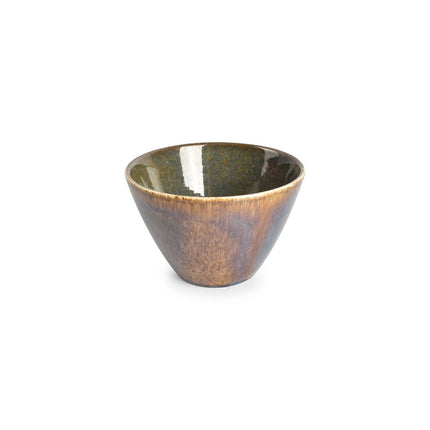 Bonbistro | Kom 12xH7,5cm conisch groen Cirro 6/Box