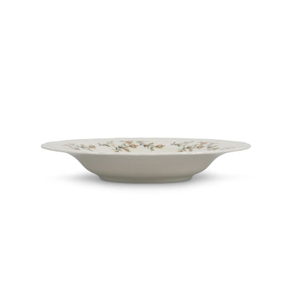 F2D Bonbistro Retro diep bord brown flower 23,5 cm – bord met bloemmotief voor restaurants