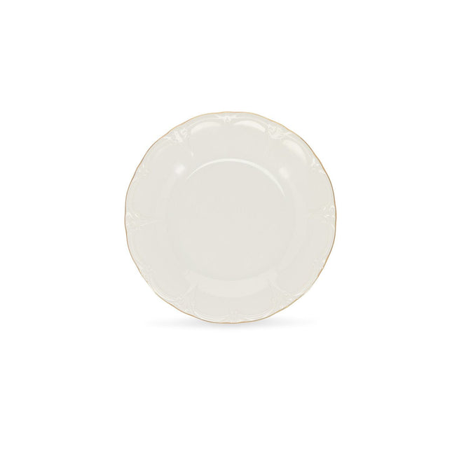 BONBISTRO | Plat bord 20,5cm met gouden rand Retro 6/box