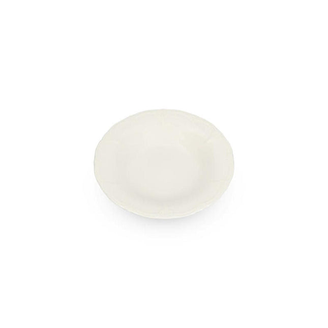 BONBISTRO | Diep bord 23,5/14xH4cm ivoor Retro 6/box