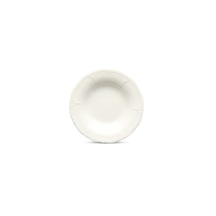 BONBISTRO | Deep plate 23.5/14xH4cm ivory Retro 6/box