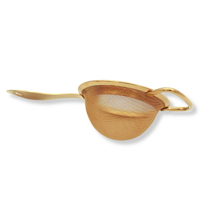 Bonzer fijne cocktailzeef gold plated – barbenodigdheid voor cocktailbars en hotels