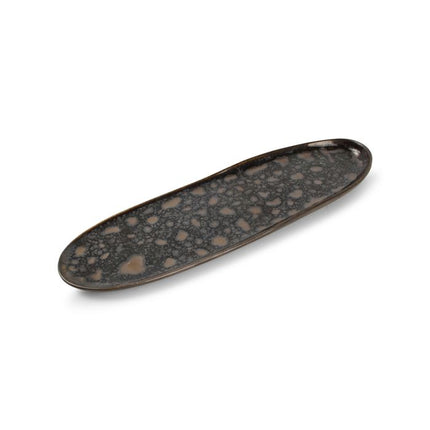 Chic | Serveerschaal 33,5x9cm gold flaked Nobile 4/Box