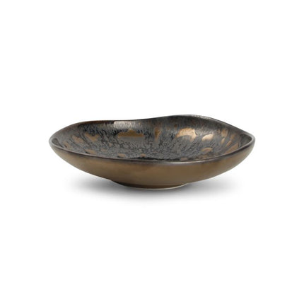 Chic | Diep bord 20xH4cm gold flaked Nobile 4/Box