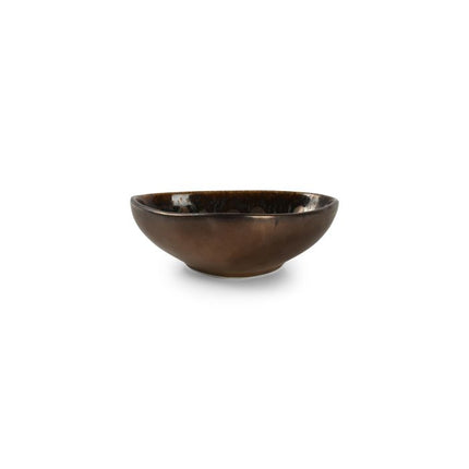 Chic | Bowl 12x10.5xH4cm gold flaked Nobile 4/Box