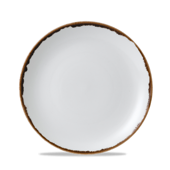 Dudson Harvest Natural coupebord 21,7 cm – naturel porseleinen bord voor fine dining