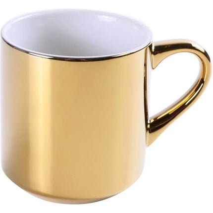 Gouden koffie mug 340 ml – stijlvolle koffiebeker voor koffiebars en restaurants