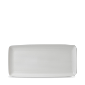 Dudson Evo Pearl rechthoekige serveerschaal 36x17,1 cm – parelwit porselein voor restaurants