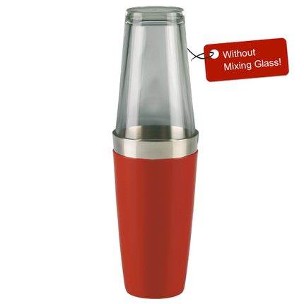 APS Boston shaker vinyl rood 830 ml - gecoate shaker met grip voor cocktails