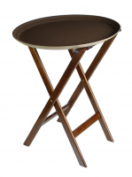 Tray stand wood 48*40 cm H 78 cm