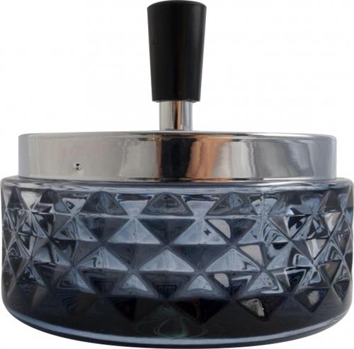 Ashtray BLK with chrome cap