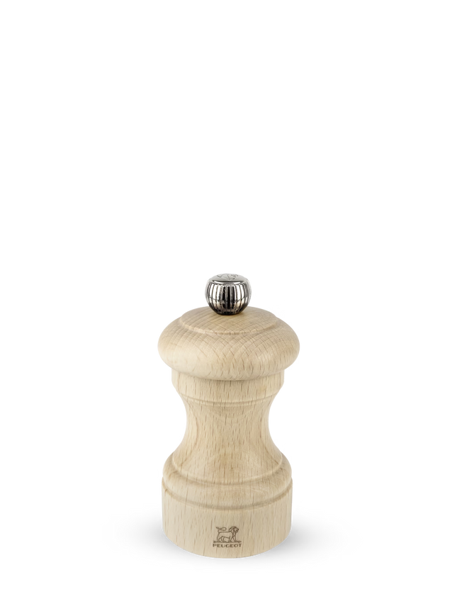 Peugeot Bistro pepermolen naturel 10 cm – compacte houten pepermolen voor op tafel in het restaurant