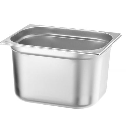 Hendi Budget Line gastronormbak 1/2 200 mm – zeer diepe rvs GN-bak voor bulkbereiding