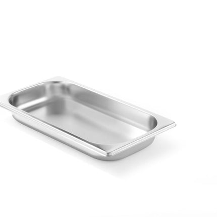 Hendi Profi Line gastronormbak 1/3 40 mm – ondiepe rvs GN-bak voor buffet en koelvitrine