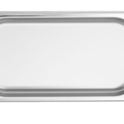 Hendi gastronormbak 1/3 20 mm Profi Line – close-up van roestvrij staal voor buffet en catering