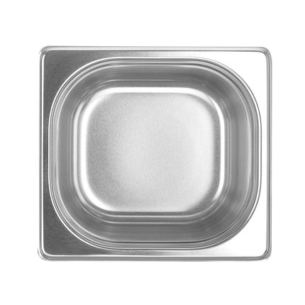 Hendi gastronormbak 1/6 150 mm Profi Line – detail van professioneel roestvrij staal