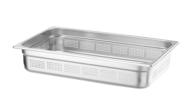 Gastronormbak1/1 100 mm rvs geperforeerd 1/box