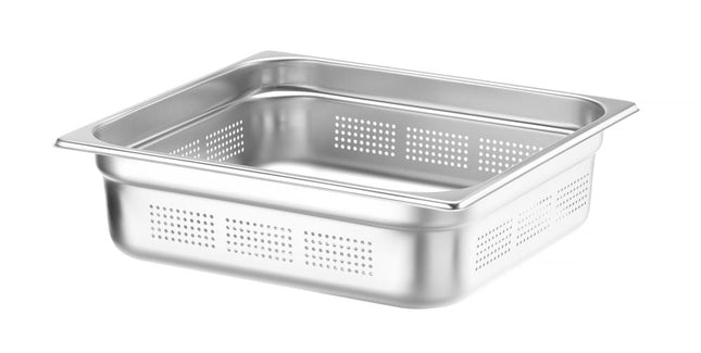 Gastronormbak rvs 2/3 100 mmProfi Line geperforeerd 1/box