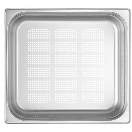 Gastronormbak rvs 2/3 100 mmProfi Line geperforeerd 1/box