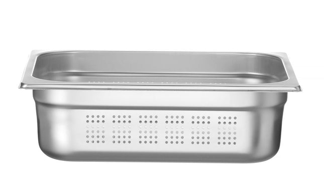 Gastronormbak rvs 1/2 100 mmProfi Line geperforeerd 1/box