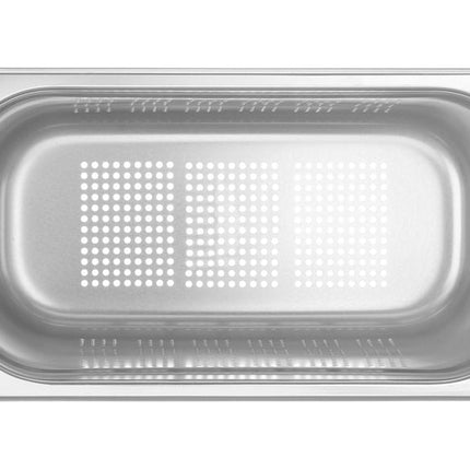 Hendi GN-bak 1/3 200 mm rvs geperforeerd – hoge gatenbak voor blancheren en uitlekken