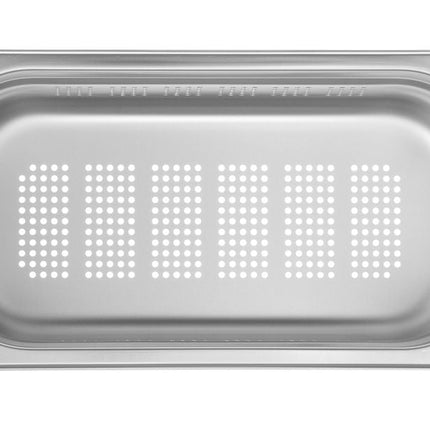 Gastronormbak rvs 1/3 100 mmProfi Line geperforeerd 1/box