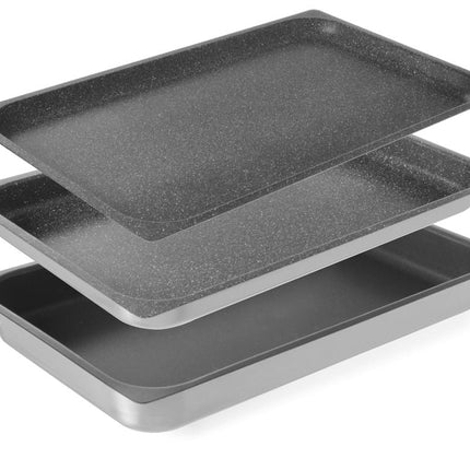 Hendi gastronormbak 1/1 65 mm aluminium – GN-bak met anti-aanbaklaag voor oven en grootkeuken