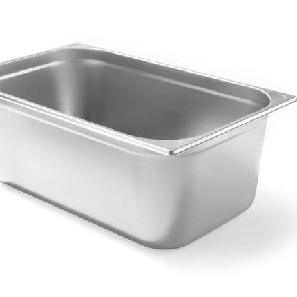 Hendi Kitchen Line gastronormbak 1/1 200 mm – zeer diepe rvs GN-bak voor bulkbereiding in de keuken