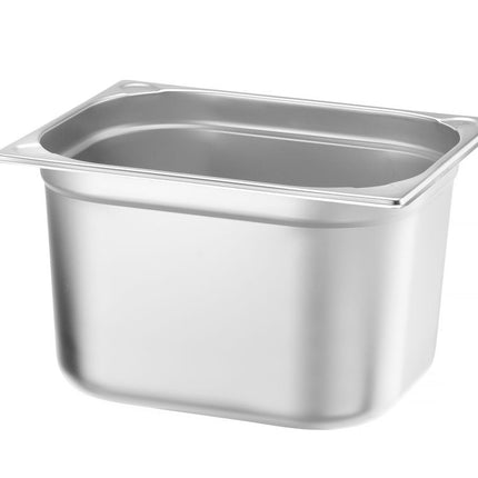 Hendi Kitchen Line gastronormbak 1/2 200 mm – zeer diepe rvs GN-bak voor bulkbereiding in de keuken